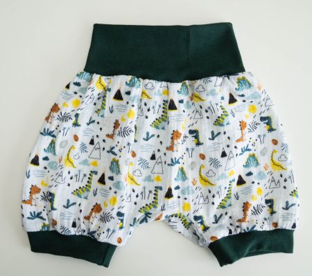 Kurze Pumphose aus Musselin mit Dinosaurier - Gr.86/92 NEU