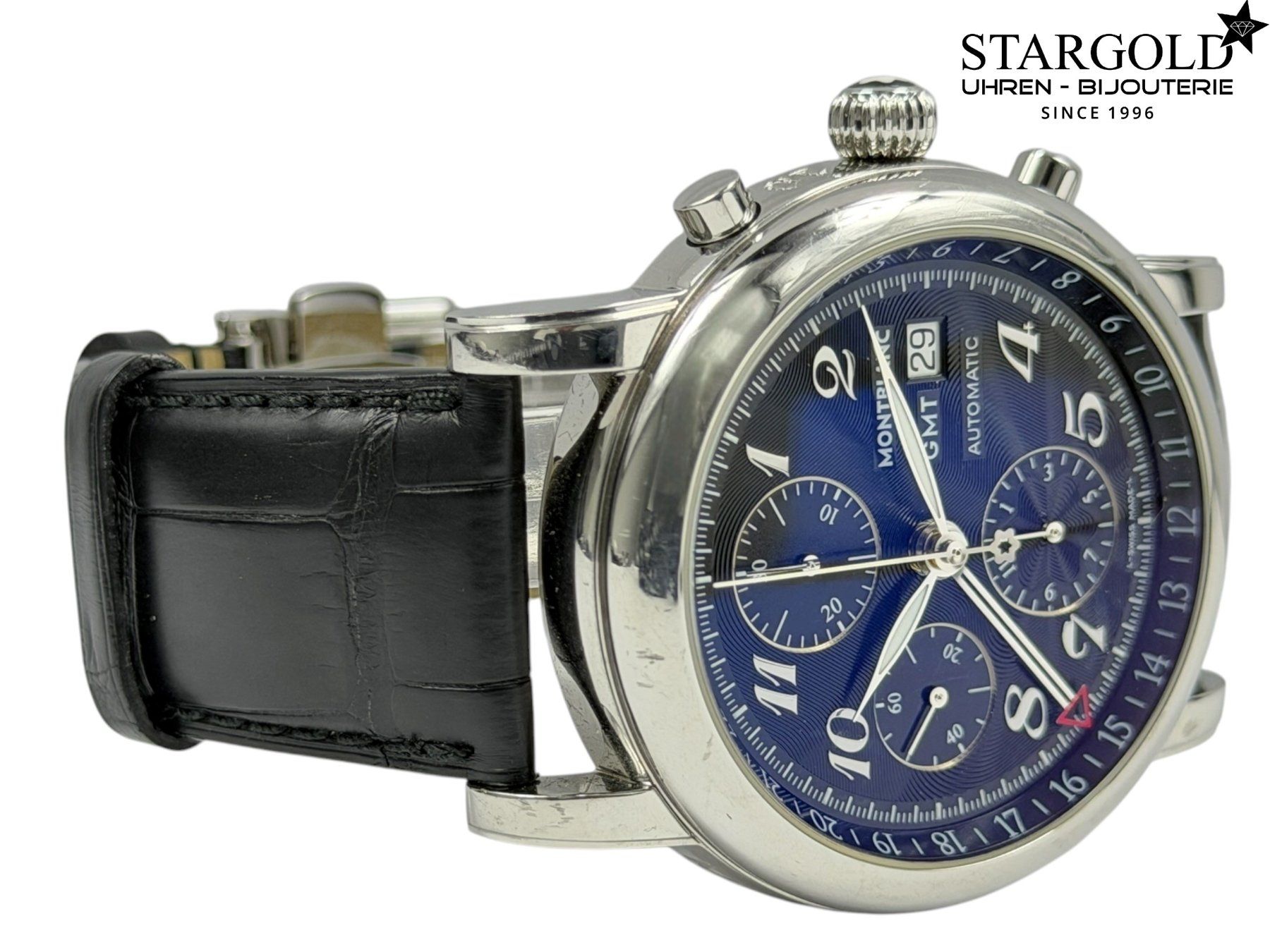 Montblanc Orologi: Montblanc Star Gmt Chronograph - 7067 – Usato da Zürich venduto da Stargold-Uhren 2