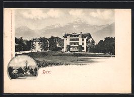 AK Bex, Ortsansicht und Gipfelpanorama