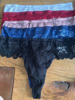 5x String-Tanga-Unterwäsche-Spitzen-Sexy- Grösse M