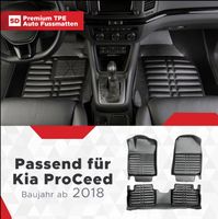 5D Premium Auto Fussmatten für Kia ProCeed Baujahr ab 2018