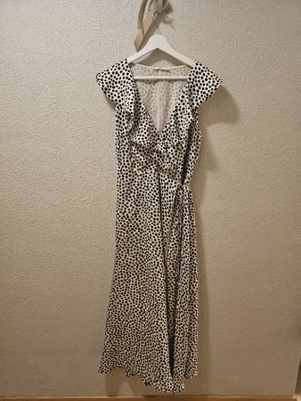 MNG Mango WIckelkleid, Grösse L, gepunktet, neuwertig