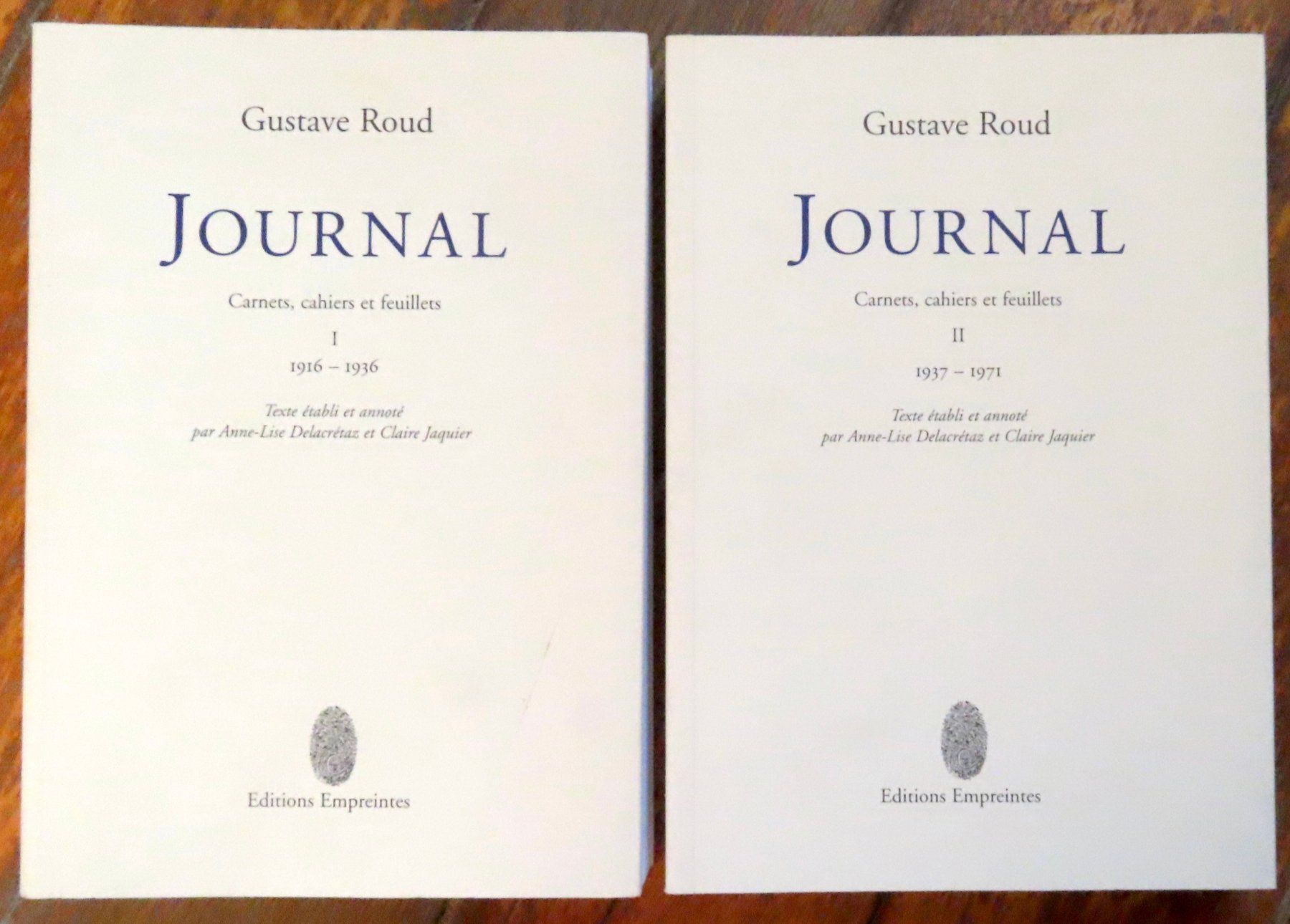 Libri: Gustave Roud - Journal. Carnets, cahiers et feuillets – Usato da Le Locle venduto da LibrairieLaBergerie