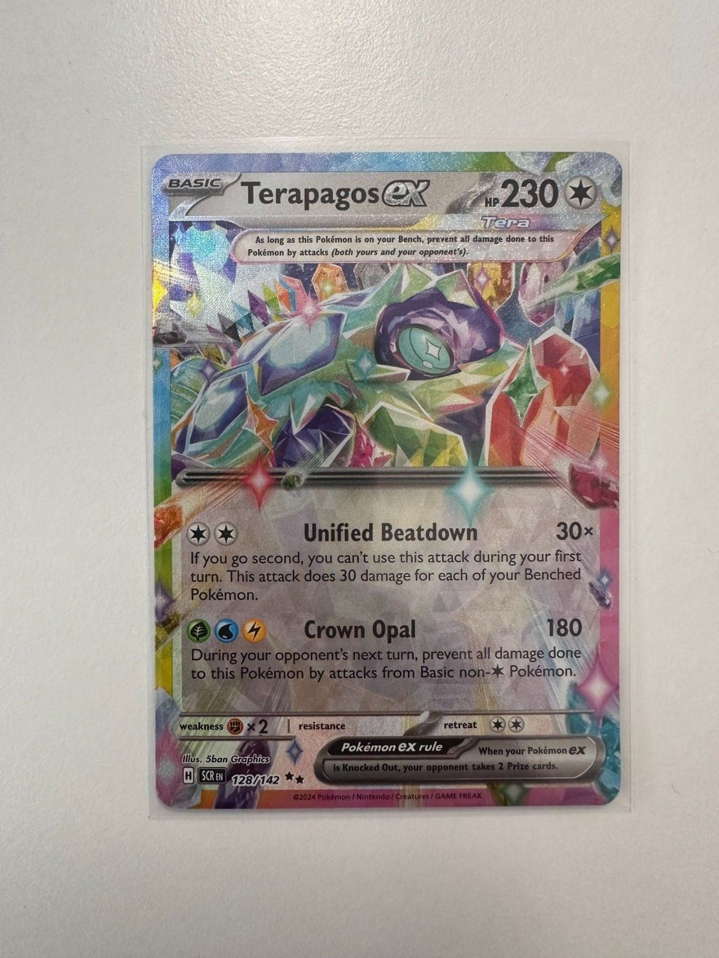 Pokémon Carte collezionabili: Terapagos ex - Stellar Crown - Double Rare - 128/142 - EN – Nuovo (secondo la descrizione) da Langenthal venduto da _-Kaktus-_