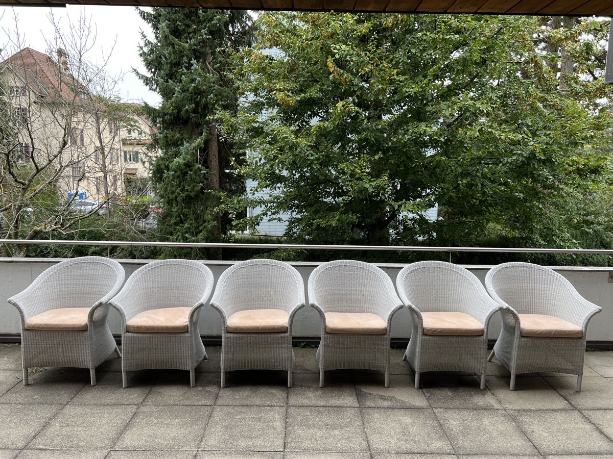 Pfister Sessel: 6 Gartensessel mit Alcantara Sitzpolster – Gebraucht aus Bern von autobox77 1