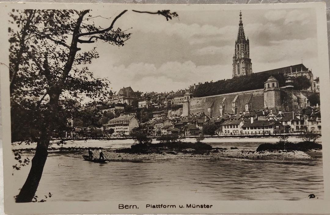 Cartoline postali: BERN  -  Plattform u. Münster – Usato da Delémont venduto da Domdom1