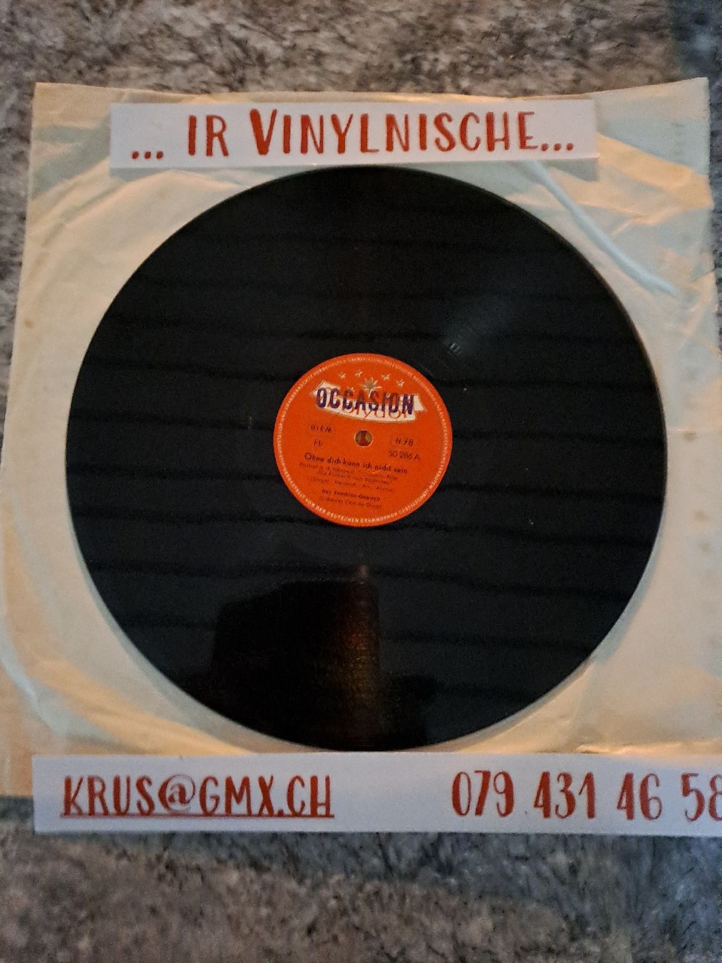 Dischi in vinile: Schellack DAS SUNSHINE QUARTETT "Ohne Dich Kann. . " Polydor – Usato da Uetendorf venduto da Essiggurken