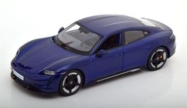 Porsche Taycan Turbo S seit 2020 dunkelblau met.      1:24