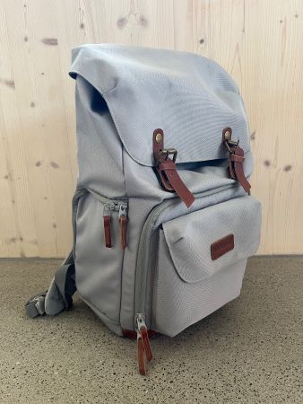 Fotorucksack Kamerarucksack Retro grau mantona