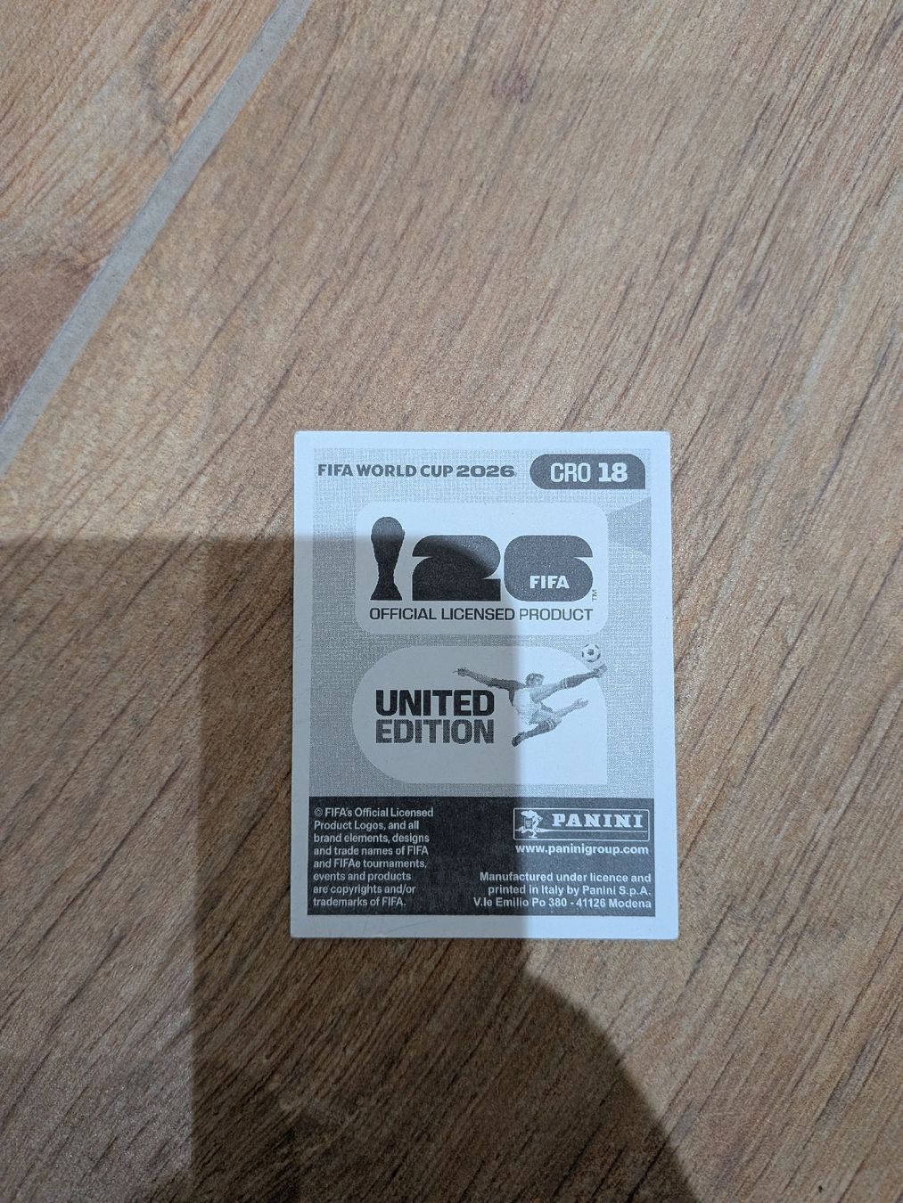 Panini Cartes à collectionner: Panini Bild CRO 18 – D'occasion à Eschenbach SG par SanFranciscoCalifornia 1