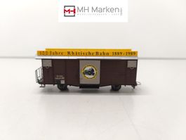 Bemo 2256-1 gedeckter Güterwagen Gb 100 Jahre RhB H0m in OVP