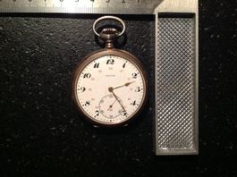 antique Montre de poche Zenith Taschenuhr argent silber 800
