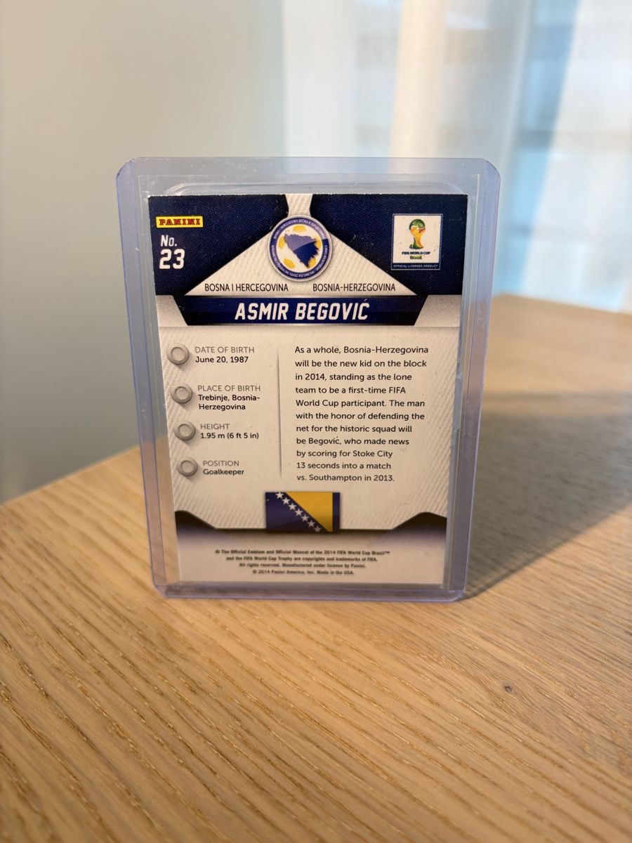 Panini Carte collezionabili: Asmir Begovic - Panini Prizm World Cup 2014  – Nuovo (secondo la descrizione) da Au ZH venduto da CardsWithMax 1