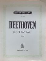 Beethoven Chor-Fantasie, Op. 80, Klavierauszug mit Text