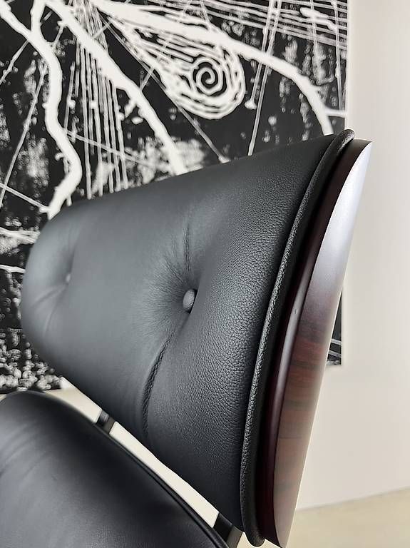 Sessel: Designer Lounge Sessel und Ottoman, Echtes Leder – Neu und originalverpackt aus Münchenstein von AndreHaus 2