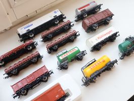 13 x Wagen H0 - Fleischmann/Liliput/mehr