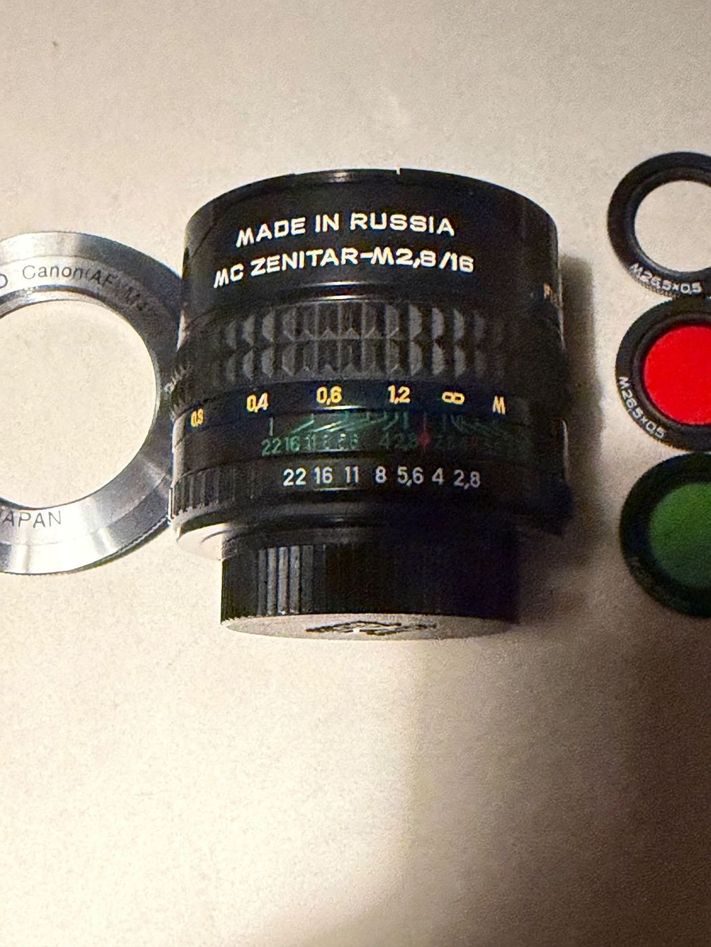Obiettivi: Zenitar - Fish Eye - Canon mount – Usato da fey venduto da Caductilometre 1