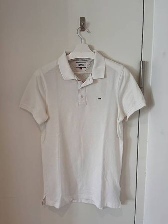Tommy Jeans Poloshirt Slimfit M, weiss
