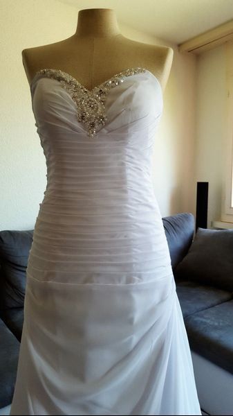 Kleider: Brautkleid weiss Abito Sposa 36 Chiffon – Neu und originalverpackt aus turbenthal von lory300zx 3