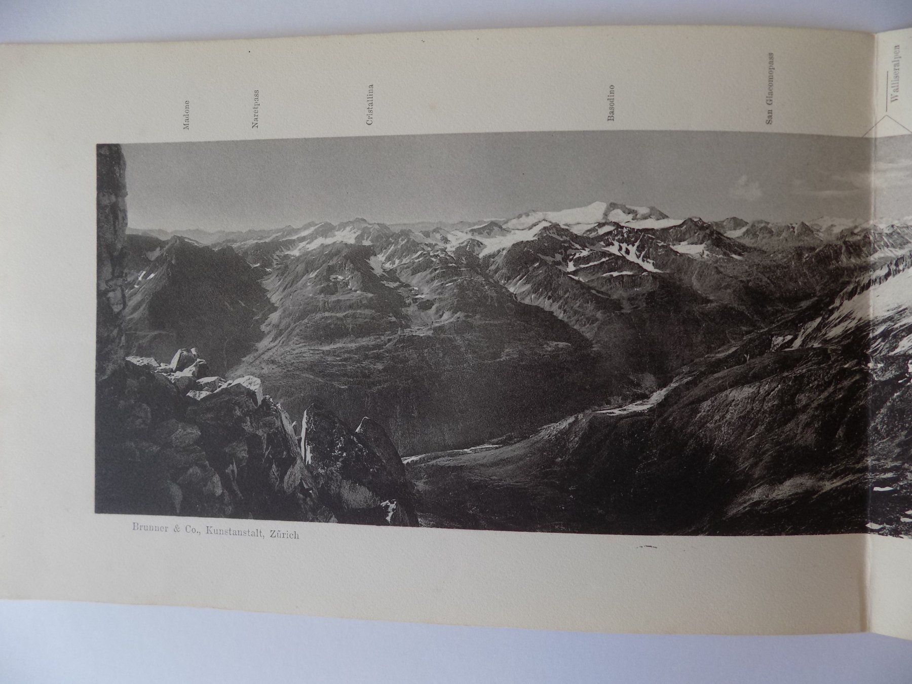 Incisioni: Panorama vom Piz Lucendro – Usato da Risch venduto da Antikfee 1