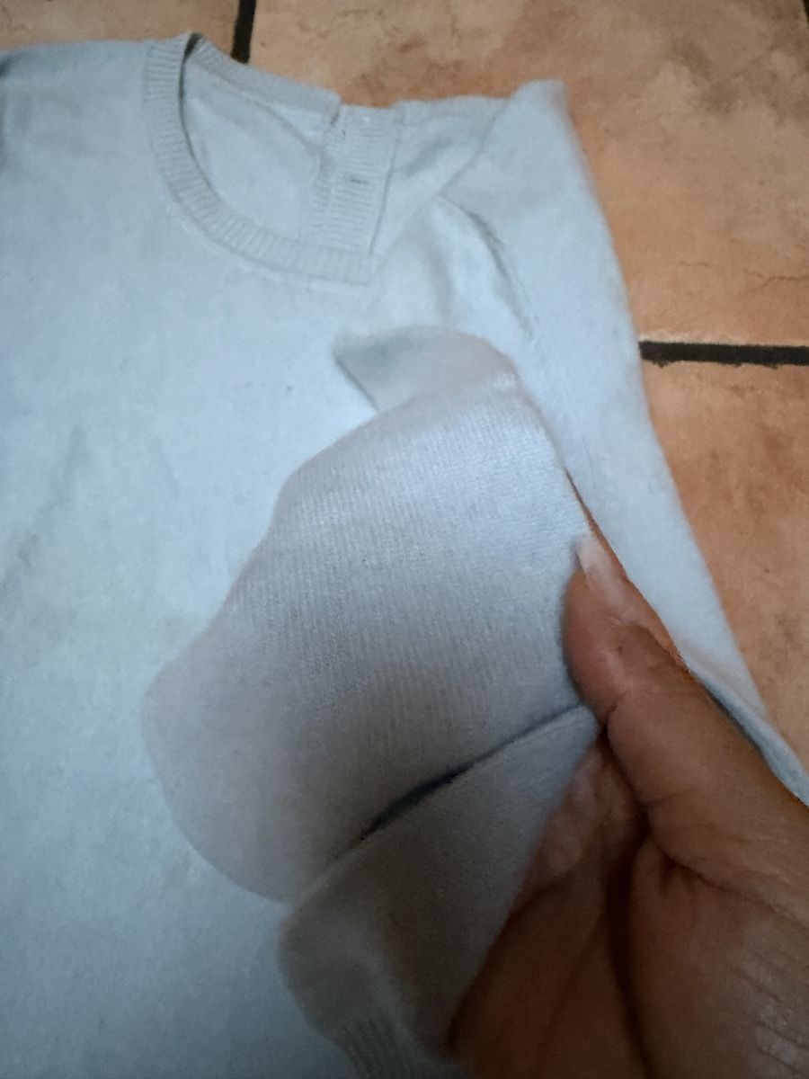 Wolle: Light Blue Weicher Kaschmirpullover – Gebraucht aus Chur von Madeys 1