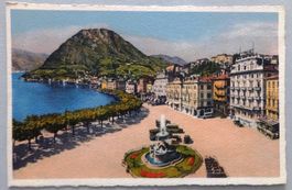 Lugano, Quai, Fontana Bossi e Monte S. Salvatore