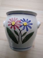 Blumentopf Keramik, Handbemalt, Vintage Butter Topf