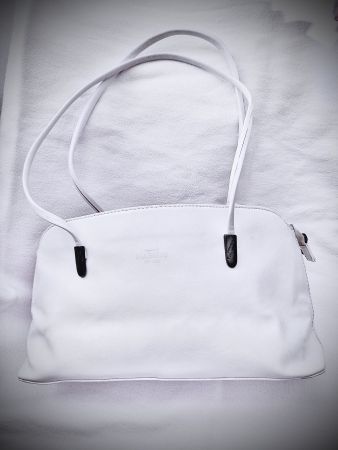 Borsa emme ti S. Valentino vintage in pelle bianca