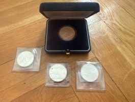 4x 20 Franken 1991 CONFEDERATIO HELVETICA Münzen