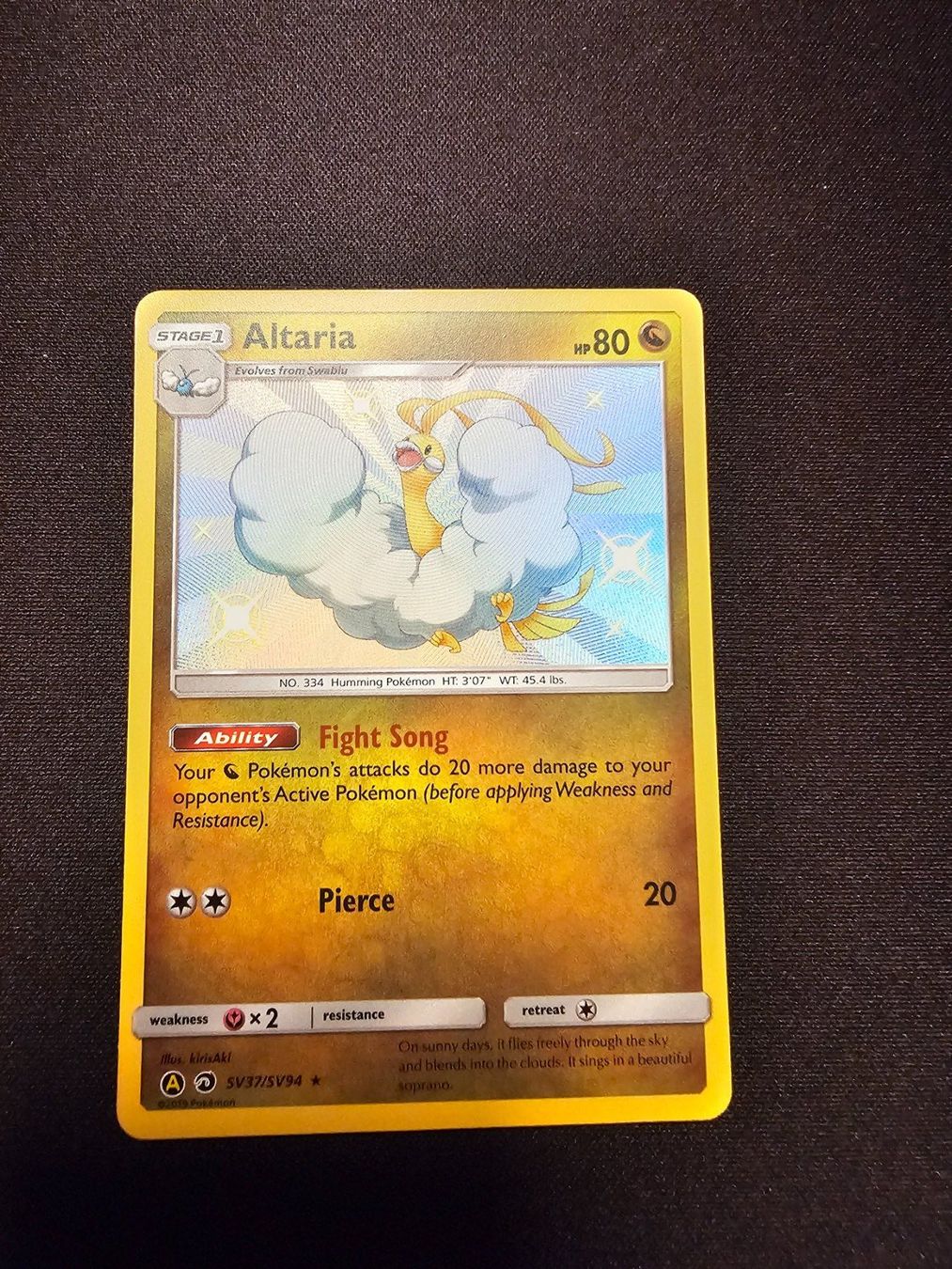 Pokémon Carte collezionabili: Shiny Altaria EN SV37/SV94 – Usato da Lufingen venduto da Argannon