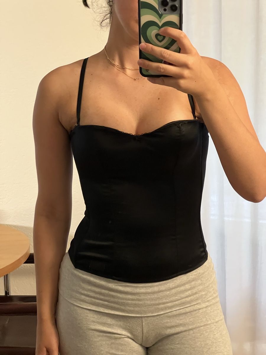 Top: Corsage Schwarz Spitze Gr. 38 – Usato da Zürich venduto da sop_xbd7