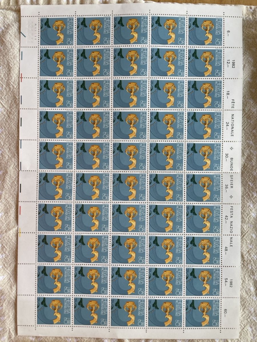 Alle Briefmarken: Timbres neuf pro patria 1982 – Neu und originalverpackt aus Geneve von HelloNico 3
