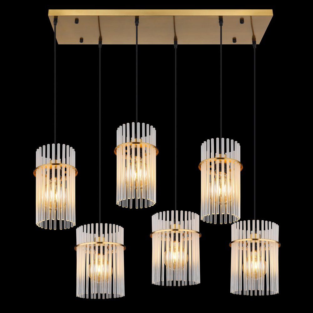 Kronleuchter & Deckenlampen: Pendelleuchte, Gold, Glas, 93 cm x 36 cm – Neu (gemäss Beschreibung) aus Kreuzlingen von Smart-Light 3