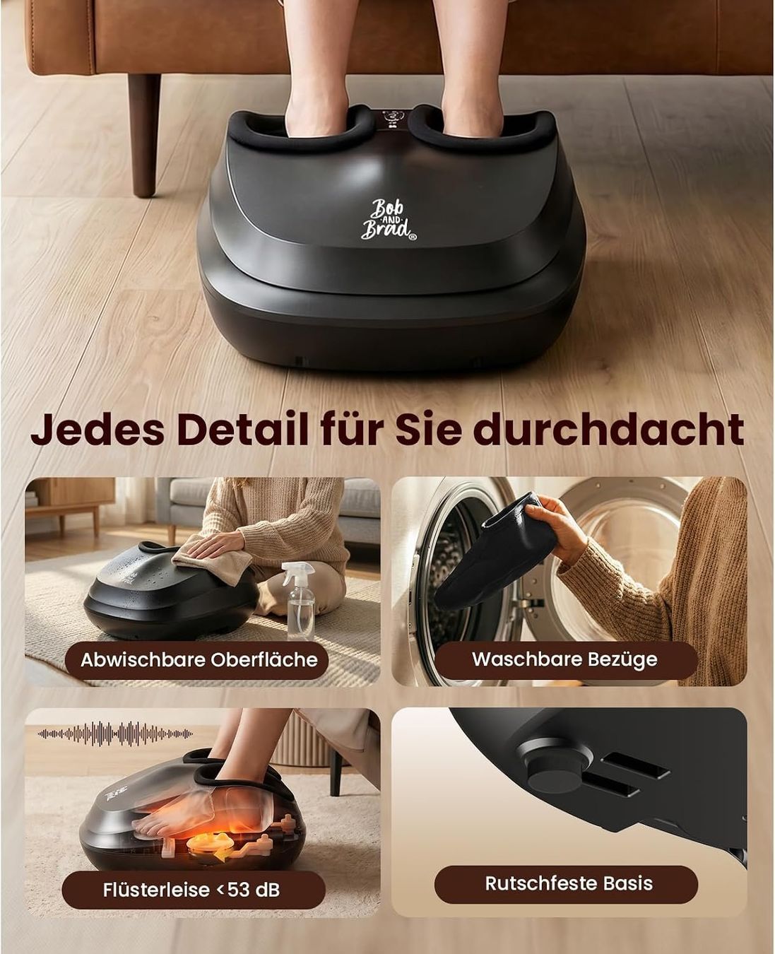 Dispositivi per massaggi: Fussmassagegerät mit Wärme Knetmassage Kompression – Nuovo e nell'imballaggio originale da Neuhausen am Rheinfall venduto da HugoVerkauft 7