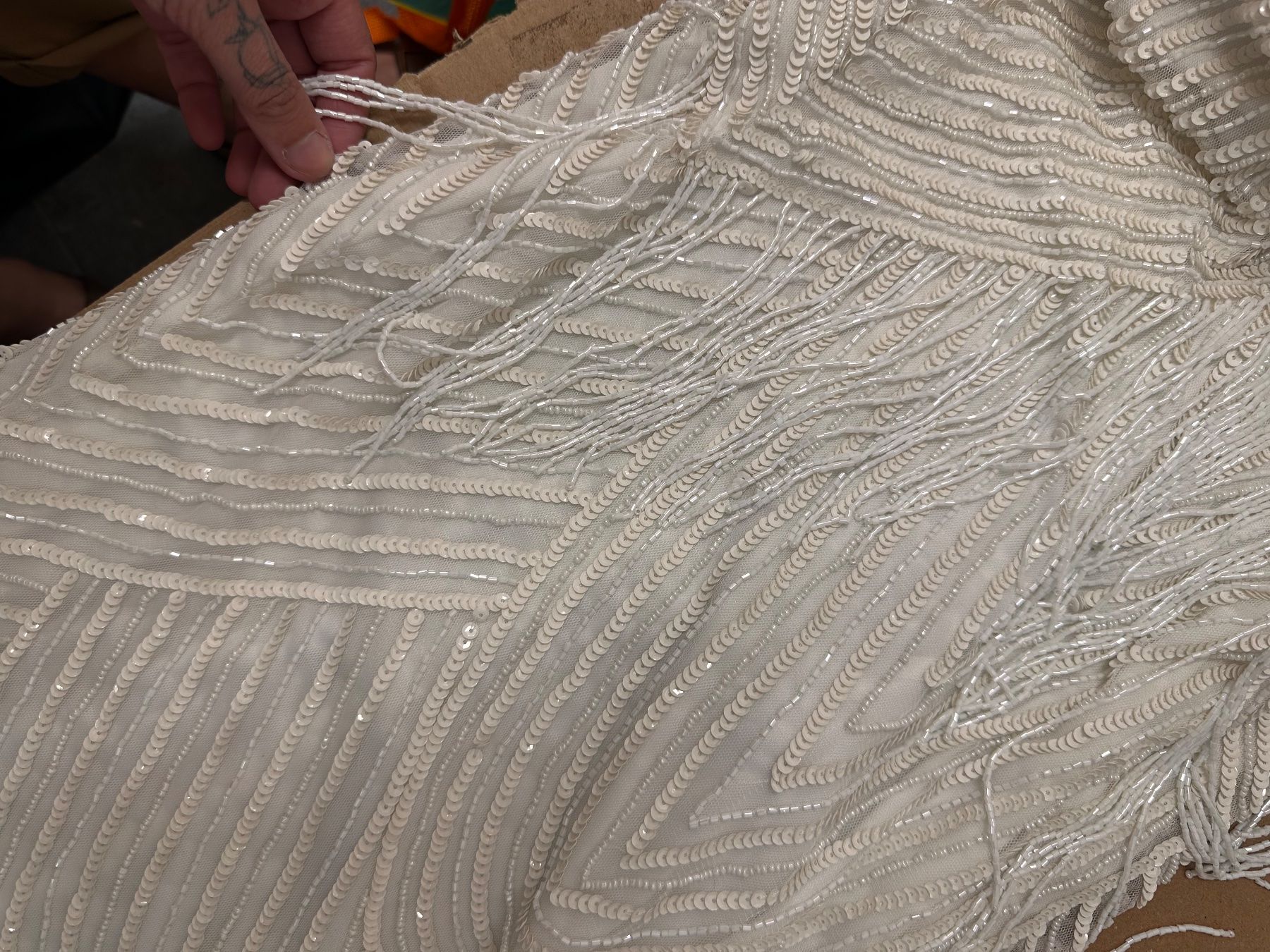 Vestiti: Weisses Pailletten Kleid – Usato da Zürich venduto da Naohmyxraphaela 2