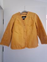 Magnifique veste en cuir jaune  femme - Taille S