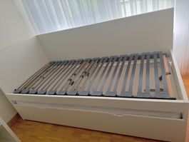 Bettgestell 2x 90x200 Ausziehbar für 2 Personen. Gäste Bett