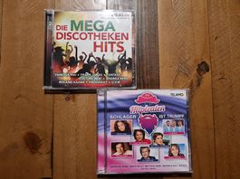 2 CDs - Mega Discotheken Hits & Schlager Hitpiraten