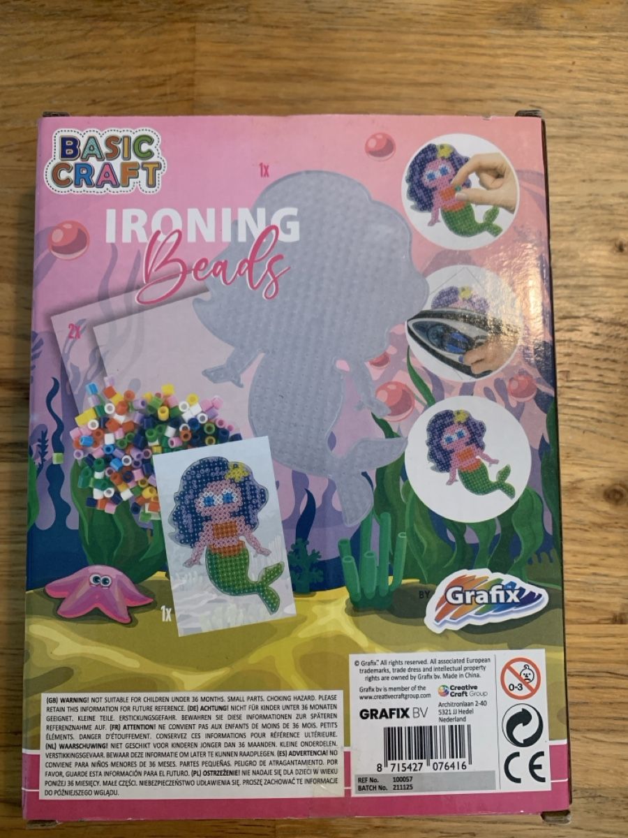 Bastelsets: Grafix Basic Craft Bügelperlen Set Meerjungfrau neu – Neu und originalverpackt aus Altishofen von Tipeks 1