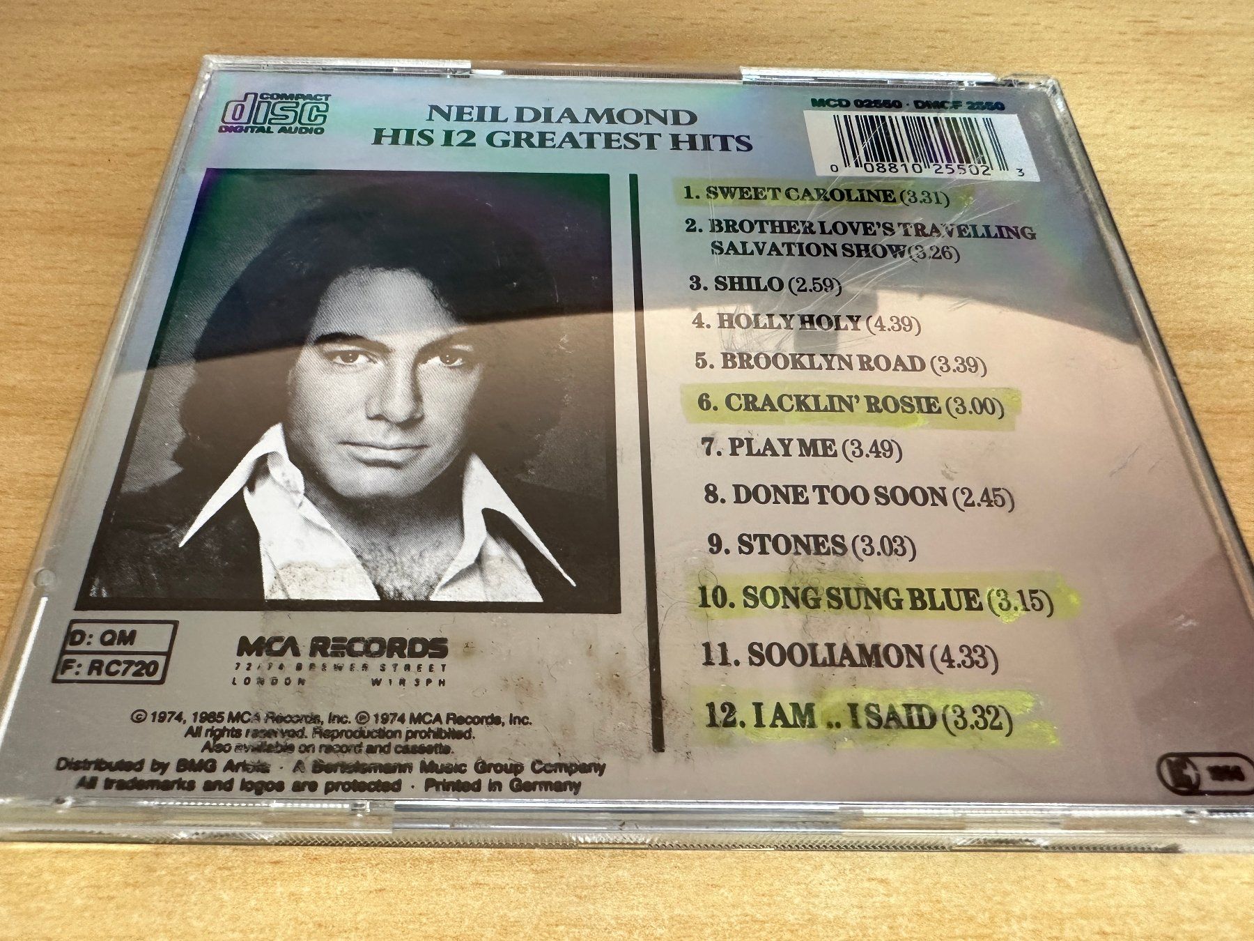 CD: Neil Diamond – His 12 Greatest Hits – Usato da Rikon im Tösstal venduto da Alpenmutz 1