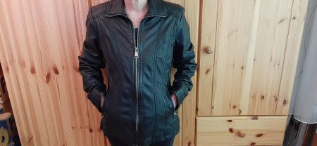 Damen - Lederjacke, David Moore, schwarz, Gr. 36 /38