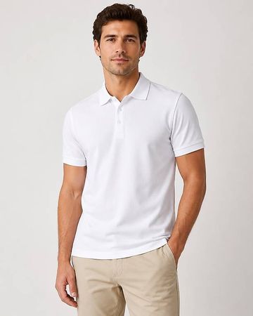 Poloshirt weiss - Unisex