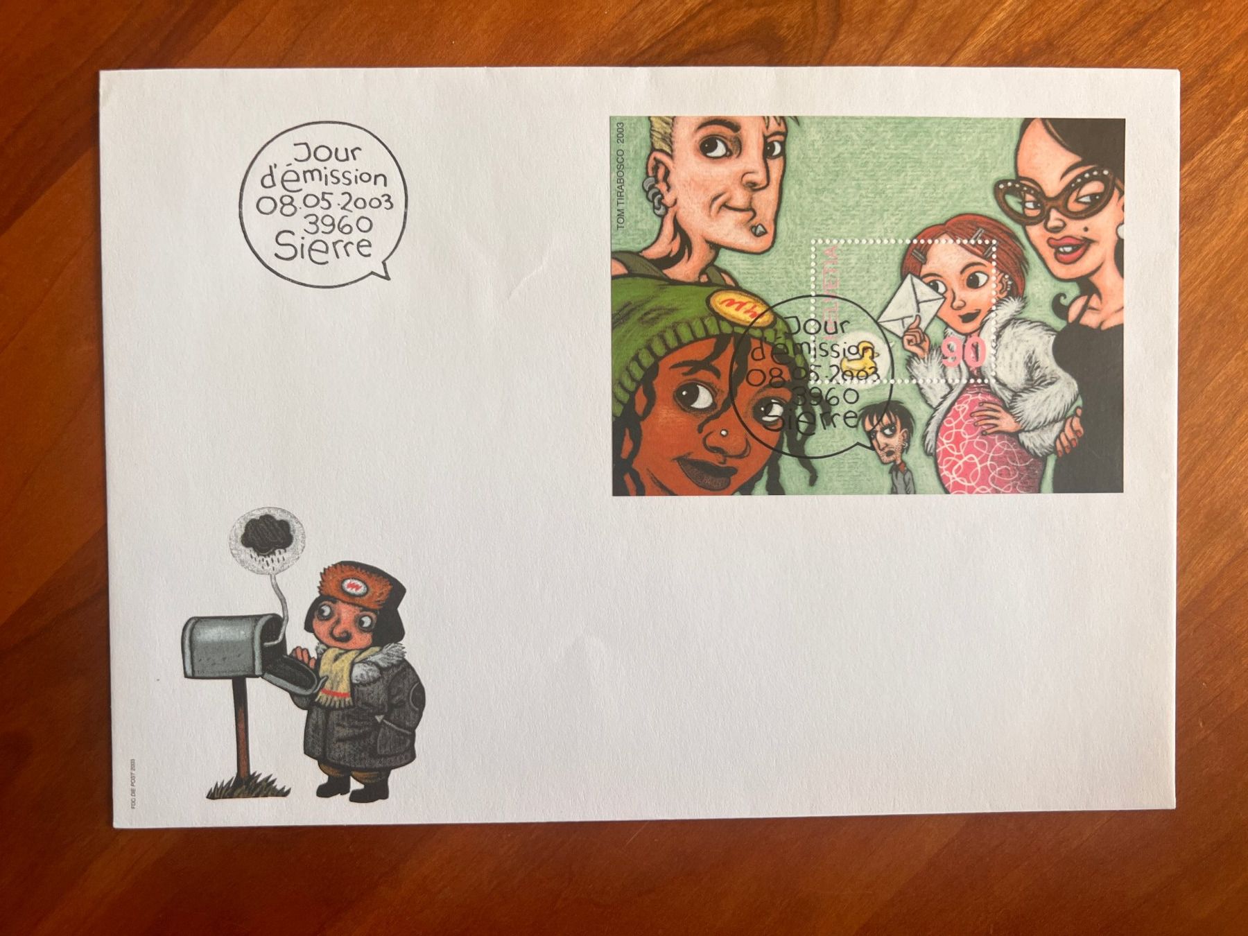 Tutti i francobolli: Erstagsbrief FDC 2003 Midi Brief  (R148) – Usato da Hinwil venduto da Sidi4