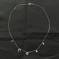 Silber 925 Charms Halskette Chance