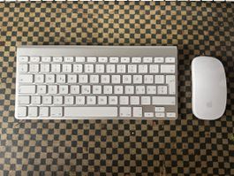 Apple Wireless Keyboard and Mouse weiss