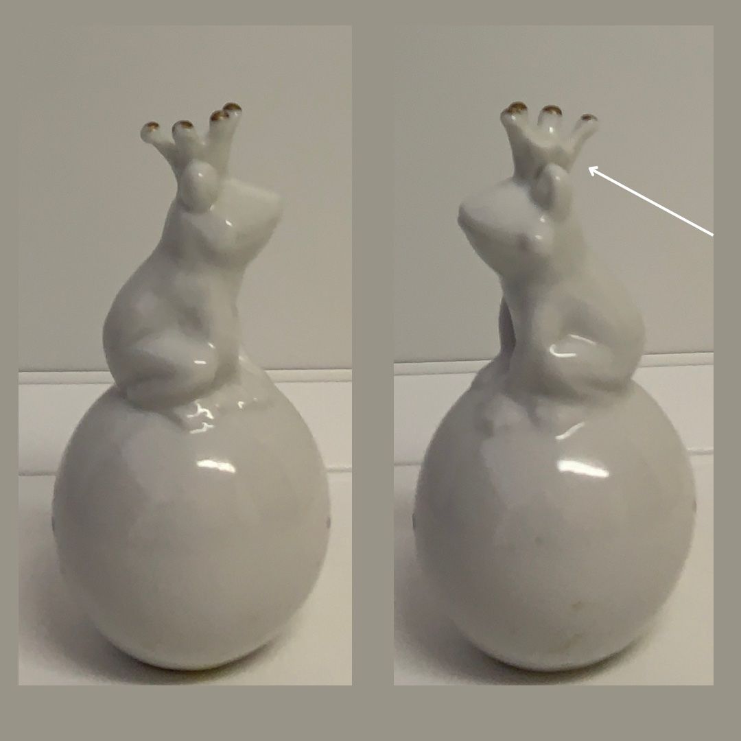 Statuette: Frosch auf Kugel – Difettoso da Basel venduto da Budas 1
