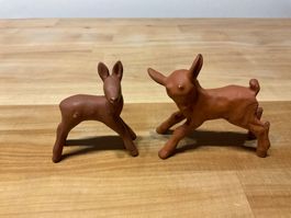 2 Tier Figuren aus Keramik