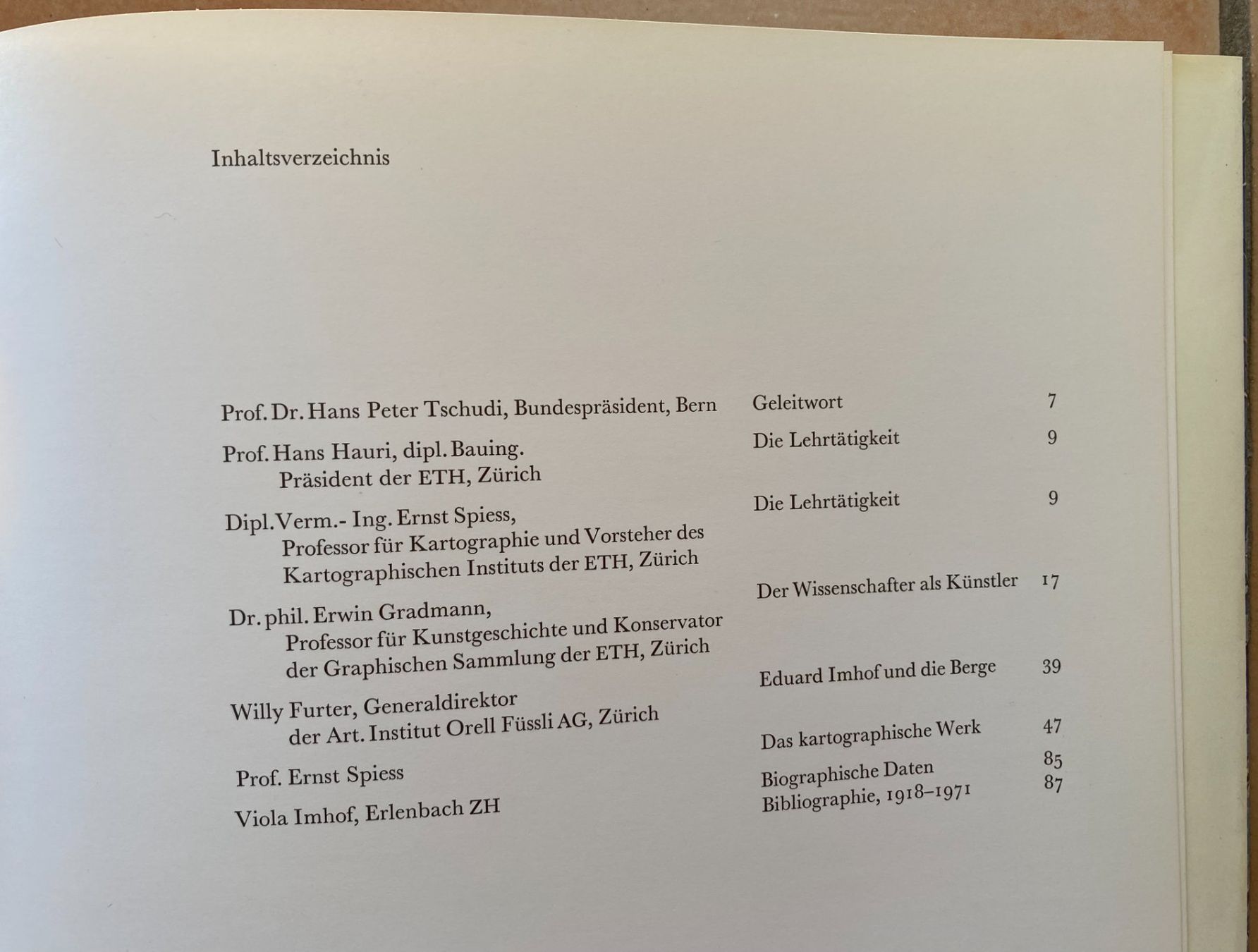 Libri: Eduard Imhof - Werk und Wirken – Usato da Versoix venduto da HELVETICA_1 1