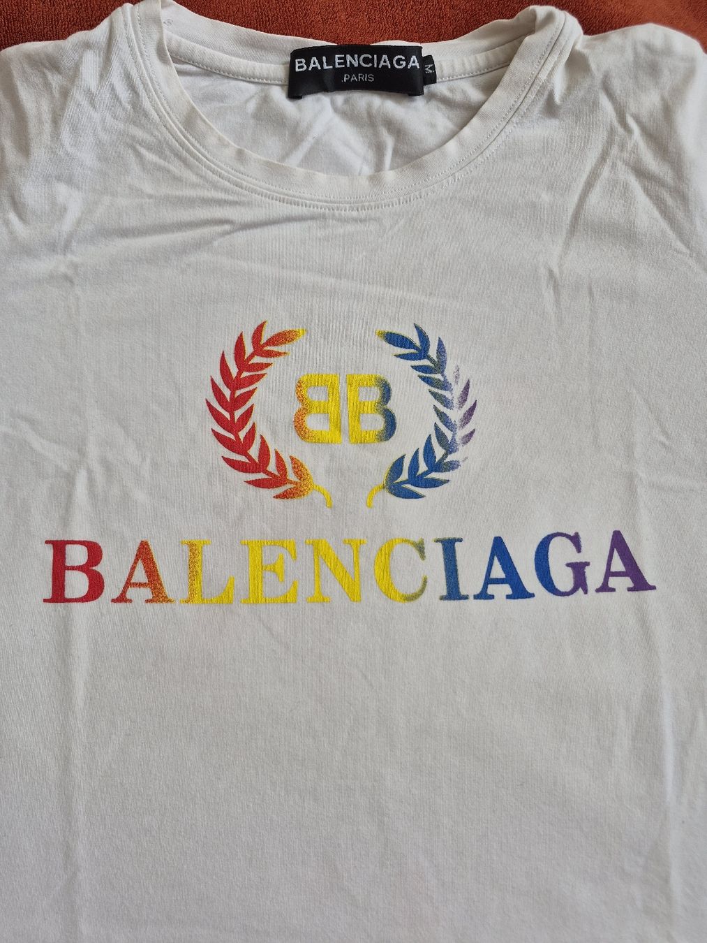 Balenciaga T-shirt: T-shirt Balenciaga BB Laurel logo – Usato da Collonges venduto da cam_72xf 3