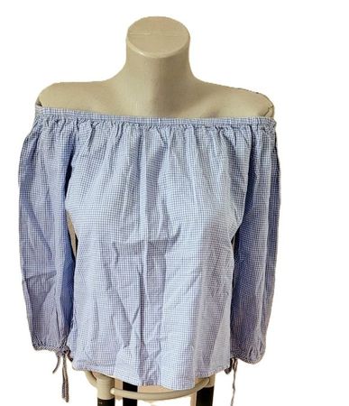 klein kariertes Carmen Shirt Gr. XS U-Boot